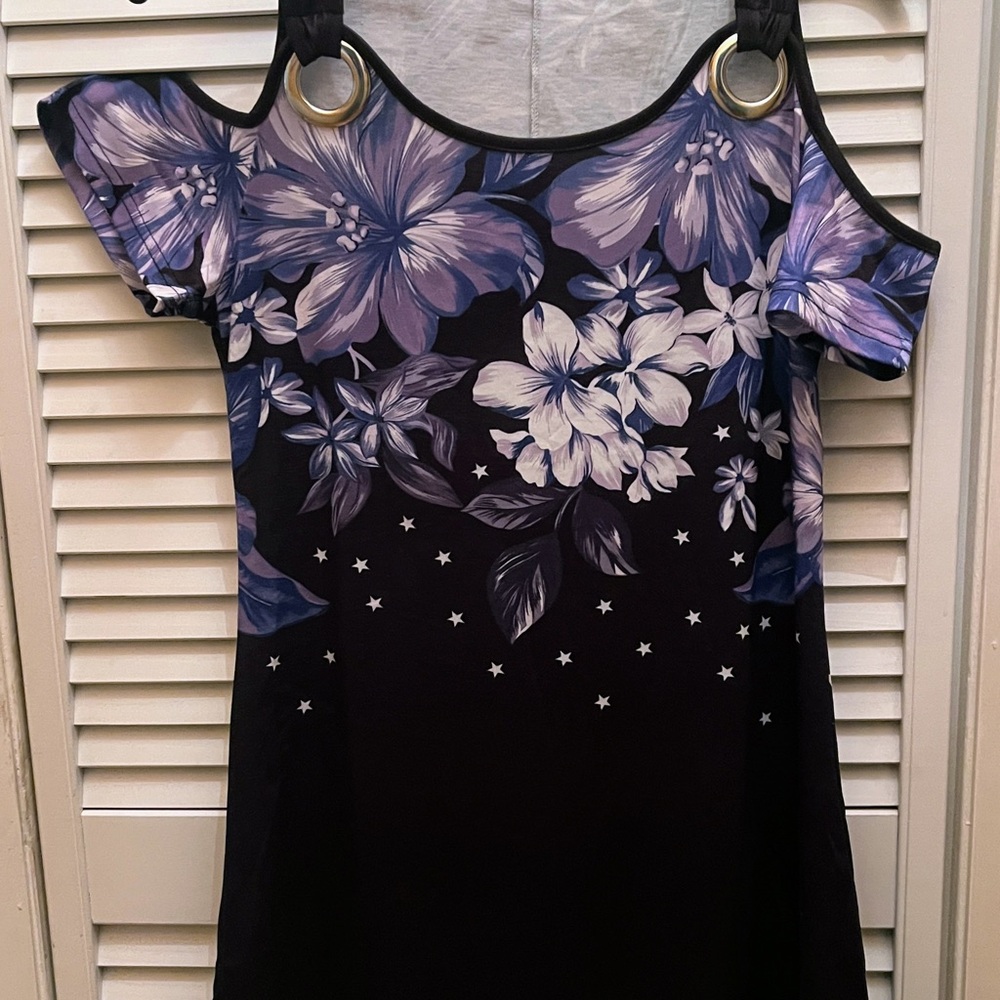Floral Cold Shoulder Dress